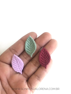 FOLHA EM TECIDO COM 05 UNIDADES CORES DIVERSAS - comprar online