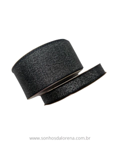 FITA SINIMBU LUREX 38MM PRETO 1667/38 COR 12