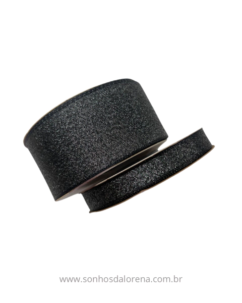 FITA SINIMBU LUREX 38MM PRETO 1667/38 COR 12