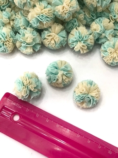 POMPOM DE MALHA 2,5CM KIT COM 10 UNIDADES MESCLADO - comprar online