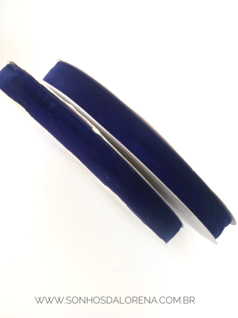 FITA VELUDO SANDING 22MM 75 AZUL ROYAL POR METRO