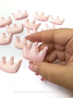 COROA ALMOFADADA ROSA 3,5CM COM 2UNIDADES - comprar online