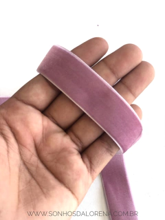 FITA VELUDO SANDING 22MM 222 ROSÊ POR METRO - comprar online