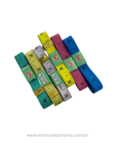 FITA MÉTRICA SIMPLES DE 1,50CM CORES VARIADAS