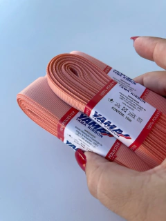 FITA GORGURÃO LISO YAMA COR 720 PEACH COM 10 METROS - comprar online