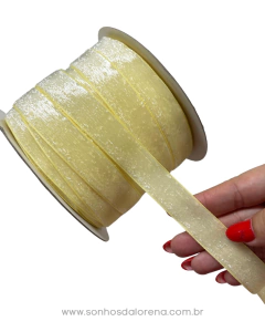 FITA DE LUREX 20MM AMARELO CANDY PEÇA COM 3 METROS - comprar online