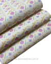 LONITA NAPA FOSCA COM ESTAMPA MATERIAL ESCOLAR CANDY 22CMX50CM