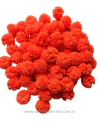 POMPOM DE MALHA 2,5CM LARANJA NEON (10 UNIDADES)