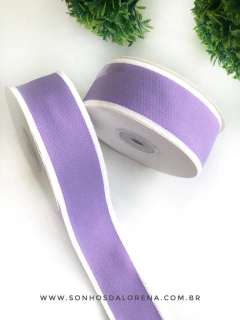 FITA COM BORDA PRINCESS 38MM LILÁS POR METRO