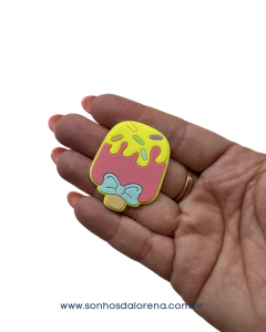PICOLE EMBORRACHADO DE LACINHO AMARELO E ROSA 2 UNIDADES - comprar online