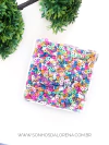 CONFETE DE FIMO MULTI COLORIDOS FLOR COM 20 GRAMAS