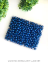 PEROLA EM ABS AZUL ROYAL DE 8MM COM 30 GRAMAS
