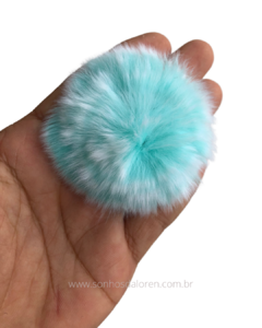 POMPOM ACHATADINHO DE PELUCIA 5,5CM TIFANNY MESCLADO 2UNIDADES - comprar online