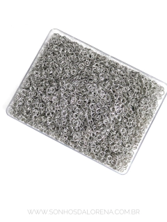 ARGOLINHAS PARA PULSEIRAS DE 5MM CROMADO 10G APROXIMADAMENTE 170 UNIDADES