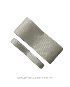 FITA GORGURÃO PURL OFF WHITE DOURADO COM 3 METROS