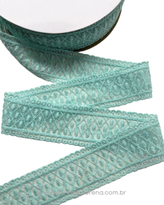FITA RENDA MENTA DE 38MM POR METRO