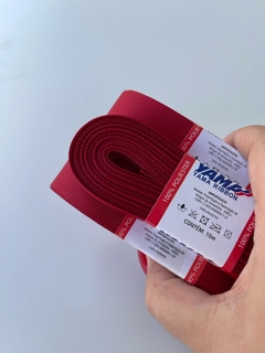 FITA GORGURÃO LISO YAMA COR 260 SCARLET COM 10 METROS - comprar online