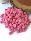 KIT COM 10 POMPONS DE MALHA DE 1,5CM ROSA MÉDIO