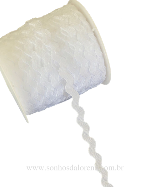 FITA SIANINHA COR BRANCO 5MM KIT COM 05 METROS