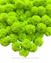 POMPOM DE MALHA 2,5CM VERDE NEON (10 UNIDADES)