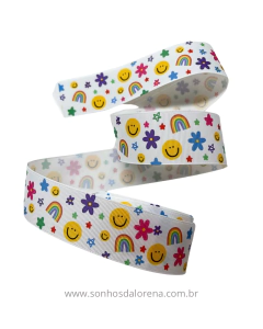 FITA GORGURÃO ESTAMPADA VERÃO ALEGRIA COM 3 METROS (38MM) na internet