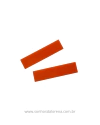 PLAQUINHA PARA AIRCLIP TAM 6CM X 1,5CM (2 UNIDADES) LARANJA