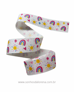 FITA GORGURÃO ESTAMPADA VERÃO SOLAR COM 3 METROS (38MM) na internet