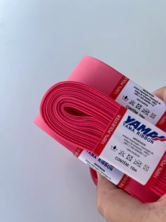 FITA GORGURÃO LISO YAMA COR 210 CORAL ROSE COM 10 METROS - comprar online