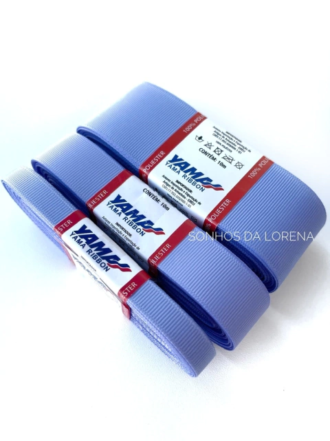FITA GORGURÃO LISO YAMA COR 447 IRIS COM 10 METROS