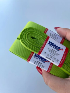 FITA GORGURÃO LISO YAMA COR 551 JASMINE GREEN COM 10 METROS - comprar online