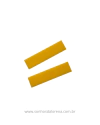 PLAQUINHA PARA AIRCLIP TAM 6CM X 1,5CM (2 UNIDADES) AMARELO CANARIO