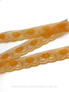 FITA RENDA RÍGIDA LARANJA DE 37MM COM 2 METROS