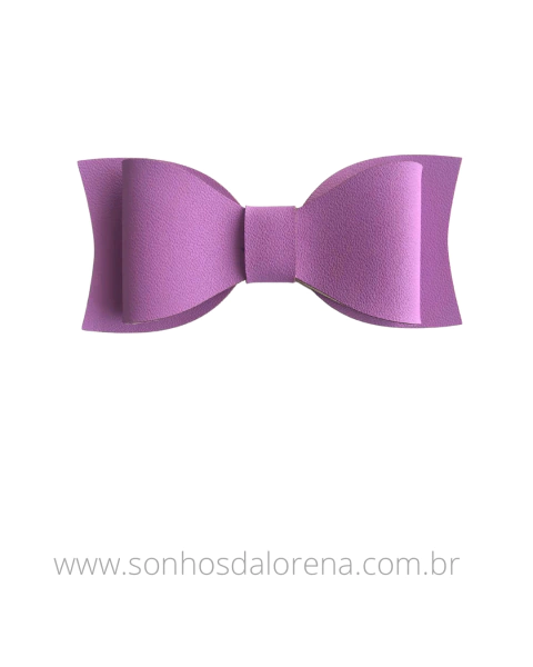 LAÇO DE LONITA NAPA FOSCA COR HORTÊNCIA 7,5X3,5CM UNIDADE