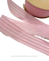 FITA ONDULADA ROSA BEBE DE 38MM POR METRO