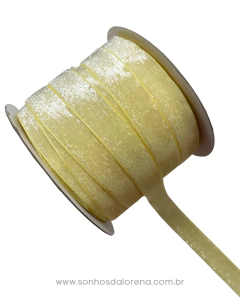 FITA DE LUREX 20MM AMARELO CANDY PEÇA COM 3 METROS