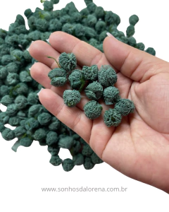 POMPONS DE MALHA 1,5CM VERDE ESCOLAR (10 UNIDADES) - comprar online