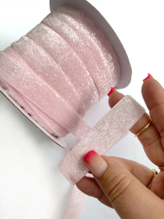 FITA DE LUREX 20MM ROSA CANDY PEÇA COM 3 METROS - comprar online