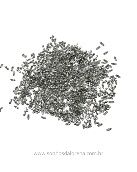 FECHO PARA CORRENTE DE BOLINHAS KIT COM 20 UNIDADES