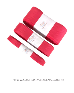 FITA GORGURÃO LISO SANDING COR 35 FLAMINGO COM 10 METROS - comprar online