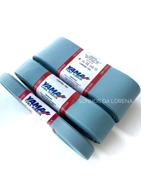 FITA GORGURÃO LISO YAMA COR 331 NILE BLUE COM 10 METROS