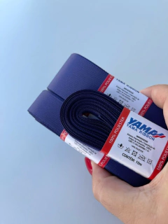 FITA GORGURÃO LISO YAMA COR 371 INK BLUE COM 10 METROS - comprar online