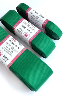 FITA GORGURÃO LISO SANDING COR 109 VERDE BANDEIRA COM 10 METROS