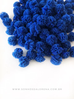 POMPONS DE MALHA 1,5CM AZUL ROYAL (10 UNIDADES) na internet