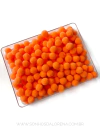 POMPOM DE FIBRA 10MM LARANJA NEON PACOTE COM 4 GRAMAS APROX. 50 UNIDADES