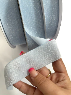 FITA DE LUREX 38MM AZUL CANDY PEÇA COM 3 METROS - comprar online