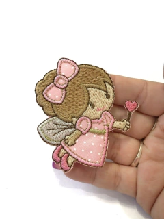 APLIQUE TERMOCOLANTE FADA ROUPINHA COM POÁ TAM P 6,5X7CM UNIDADE - comprar online