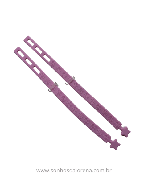 PULSEIRA EMBORRACHADA ROSA BB (2 UNIDADES)