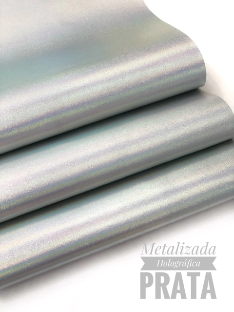 LONITA NAPA METALIZADA HOLOGRAFICA PRATA 50X22CM 1 UNIDADE