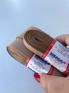 FITA GORGURÃO LISO YAMA COR 837 LATTE COM 10 METROS - comprar online