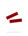 PLAQUINHA PARA AIRCLIP TAM 6CM X 1,5CM (2 UNIDADES) VERMELHO